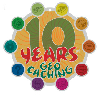 10 jahre geocaching geocoin